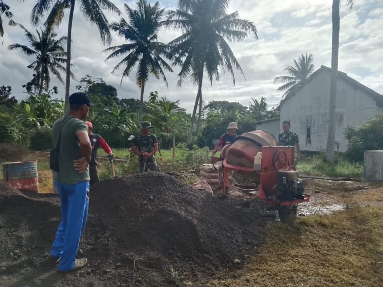 Wujudkan Ketahanan Pangan, Pembangunan Irigasi TMMD Ke-125 Di Desa Kesilir Terus Dikebut