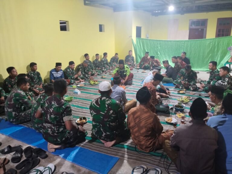 Satgas TMMD Ke-125 Kodim 0825/Banyuwangi Gelar Istighosah Bersama Warga di Dusun Silirsari