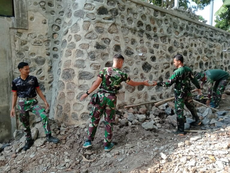 Jembatan Impian Warga Hampir Rampung, Satgas TMMD Kerja Tanpa Lelah