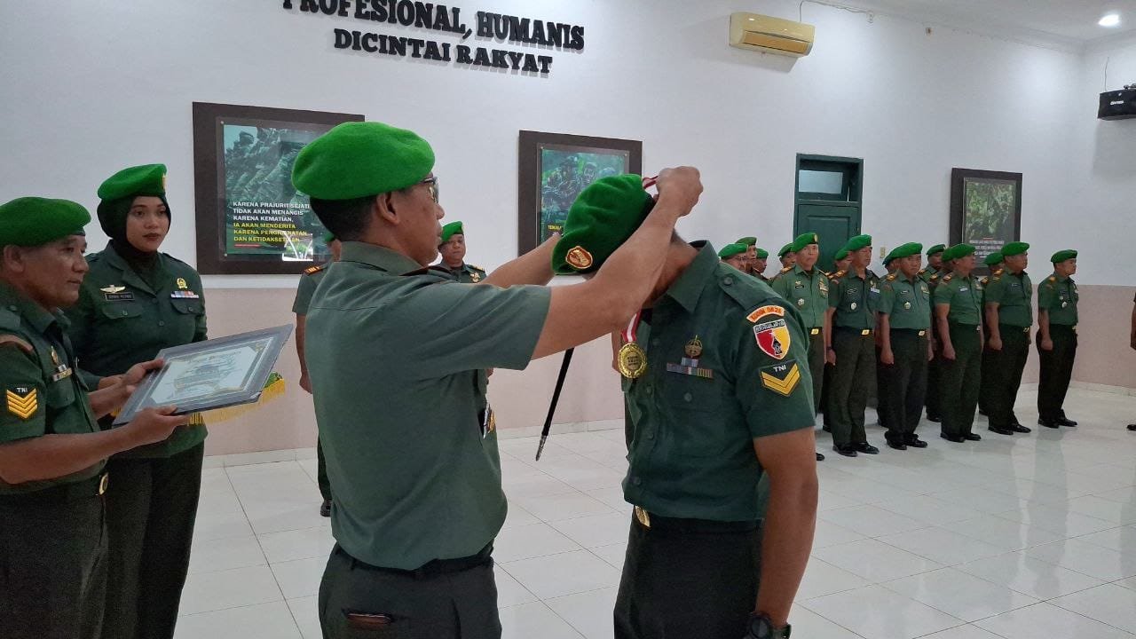 Kodim 0825/Banyuwangi Gelar Acara Serah Terima Jabatan Perwira Staf, Personel Pindah Satuan, dan Pelepasan Anggota Purna Tugas