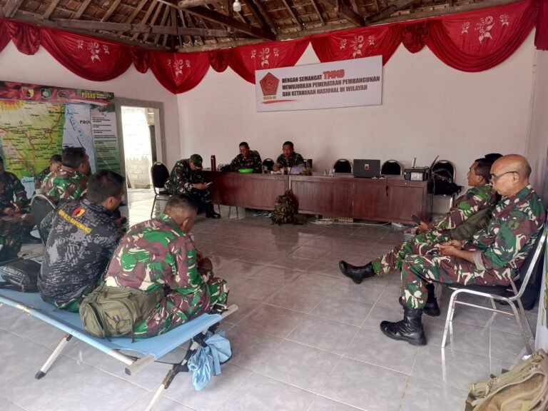Satgas TMMD Kodim Banyuwangi Gelar Rapat Evaluasi dan Kesiapan Penutupan
