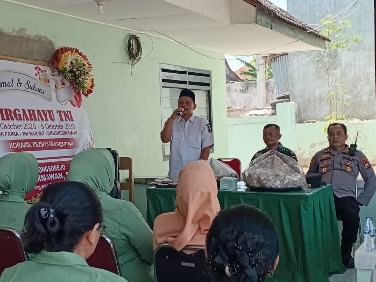 Koramil 0825/15 Wongsorejo Gelar Tasyakuran HUT TNI ke-80