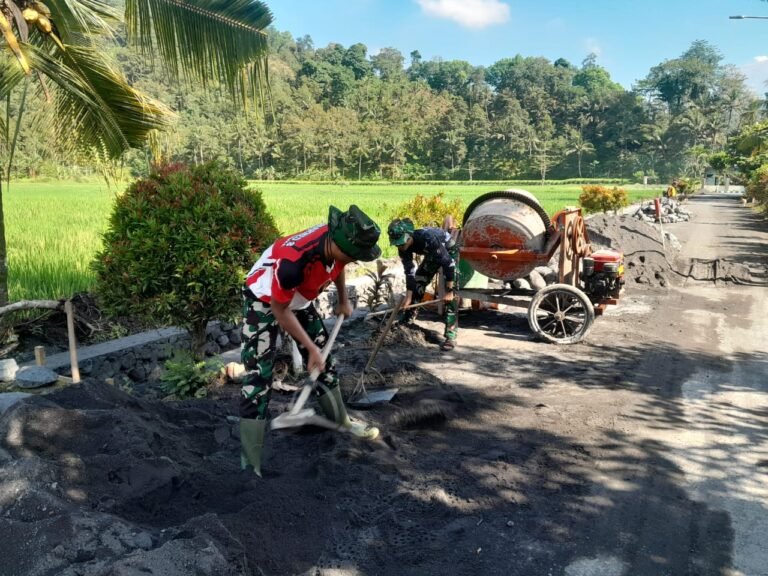 Pembangunan infrastruktur krusial terus digenjot oleh Satuan Tugas (Satgas) TNI Manunggal Membangun Desa (TMMD) ke-126 Kodim 0818/Malang-Batu
