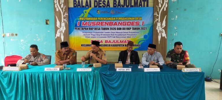 Babinsa Koramil 0825/15 Wongsorejo Hadiri Musdes Bajulmati