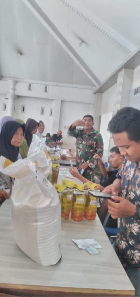 520 Warga Wongsorejo Antre Bantuan Pangan, Begini Proses Penyalurannya