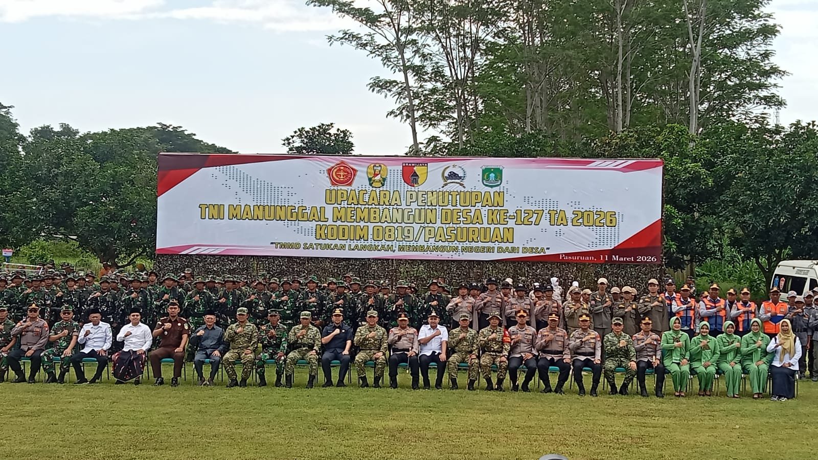 Pangdam V/Brawijaya Tutup TMMD Ke-127 Kodim 0819/Pasuruan