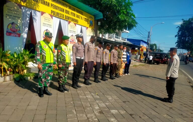 Siaga Lebaran 2026, Pos Pam Wongsorejo Banyuwangi Terpantau Aman dan Lalu Lintas Lancar