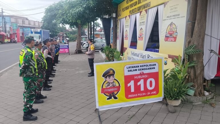 Pos Pam Wongsorejo Siaga Lebaran 2026, Arus Lalin Lancar dan Situasi Kondusif